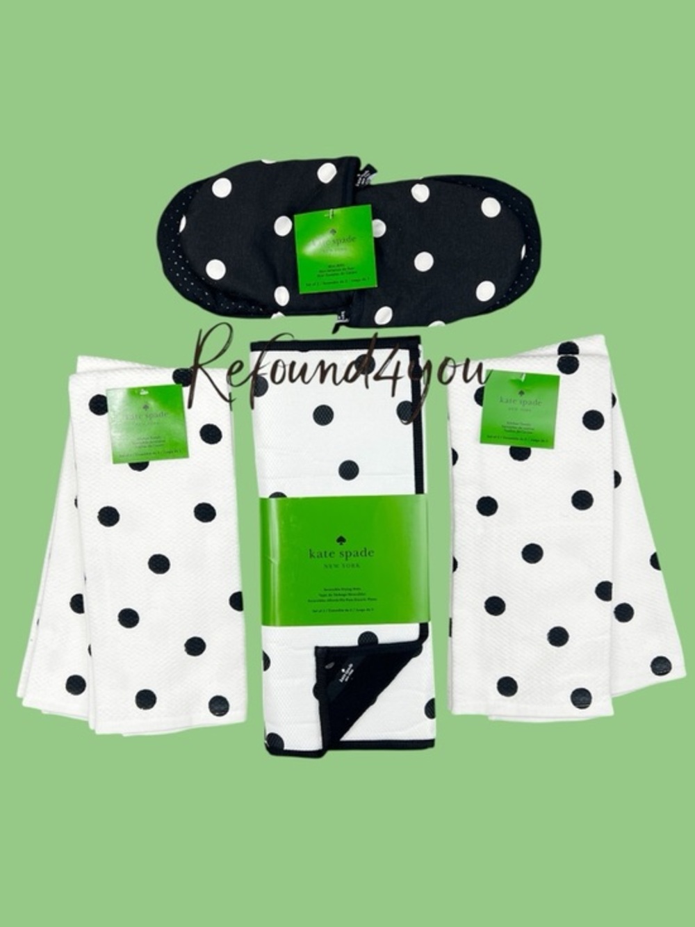 kate spade - ‘Deco Dot - 4 piece kitchen bundle’ NWT Only one!  Firm!